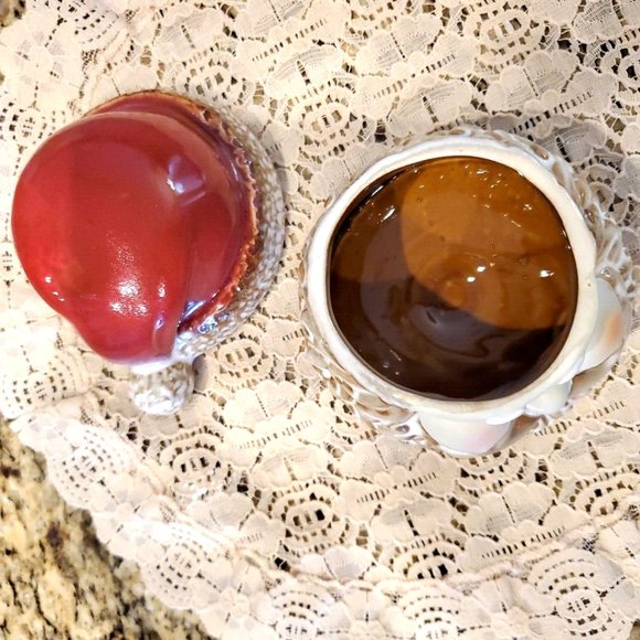 Ceramic Pottery Santa Tealight Candle Holder Glazed ~ Hand Painted - Picture 4 of 4